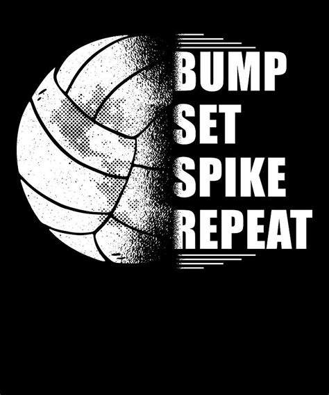 Volleyball Bump Set Spike Repeat Digital Art By Manuel Schmucker Fine