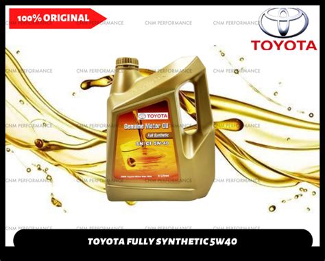 Ssncf W L Toyota Fully Synthetic Sn Cf W Genuine Engine Oil Liter