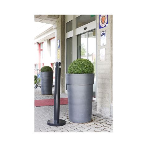 Rubbermaid Smokers Pole Zwart Afvalbakdirectnl