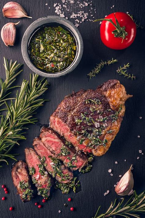 Juicy Tender Sous Vide Grilled Irish Beef Rump Steak With Fresh Herbs