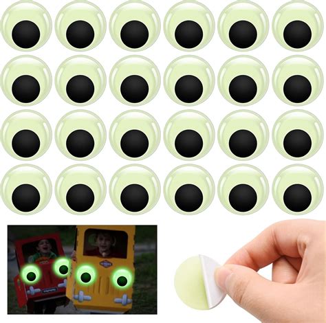 Amazon 24PCS Wiggle Googly Eyes 1inch Glow In The Dark Googly