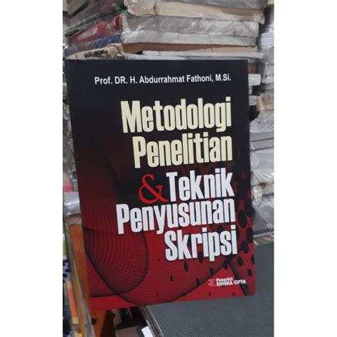 Jual Buku Metodologi Penelitian Teknik Penyusunan Skripsi Shopee