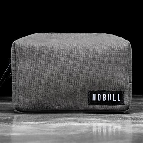 Waxed Canvas Kit Bag Grey Nobull