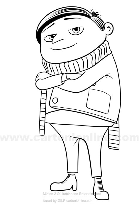 Gru From Minions The Rise Of Gru Coloring Page