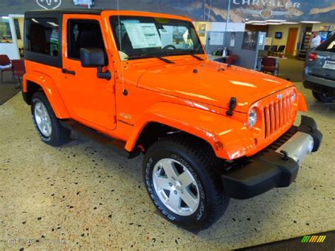 2012 Crush Orange Jeep Wrangler Sahara 4x4 67402298