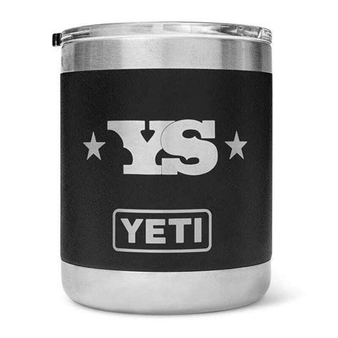 Yeti Rambler Oz Lowball With Yoder Smokers Logo Yoder Smokers