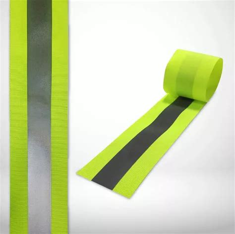 Faixa Refletiva Verde Fluorescente Para Uniforme 50mts MercadoLibre