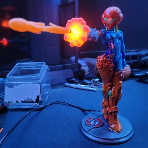 D Print Of Samus Aran Metroid Cm Model By Leo