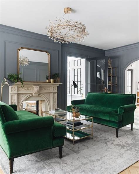 10+ Emerald Green Green Living Room - DECOOMO