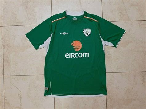 Republic Of Ireland Home Football Shirt 20042006 Jersey L Umbro Soccer