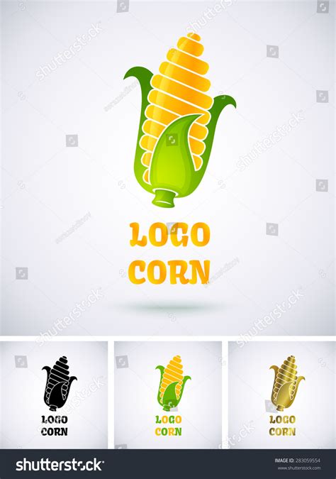 Vector Set Corn Logo Stock Vector 283059554 Shutterstock