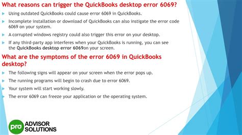 PPT An Easy Way To Quickly Resolve QuickBooks Error 6069 PowerPoint