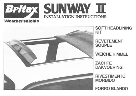 Britax Sunway installation instructions