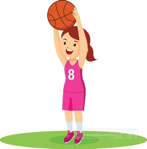 Ball Sports Clipart Girl Playing Basketball Sports Clipart