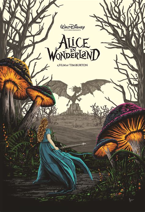 Tim Burton: Alice In Wonderland | Poster By Derekpayneart