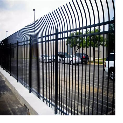 Metal Steel Aluminum Tubular Fences Steel Railing Wrought Iron Fence Panel Decorative Fencing