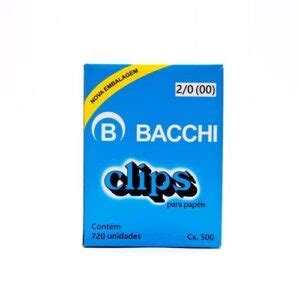 Clips 2 0 Galvanizado Caixa 500g Bacchi Rimar Papelaria