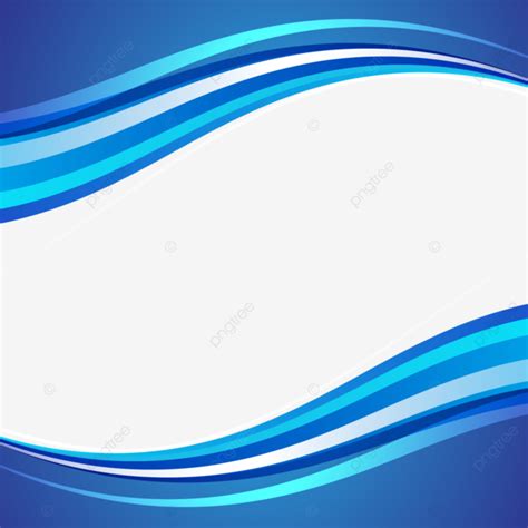 Formas Onduladas Azules Sobre Fondo Transparente Curvado PNG Dibujos