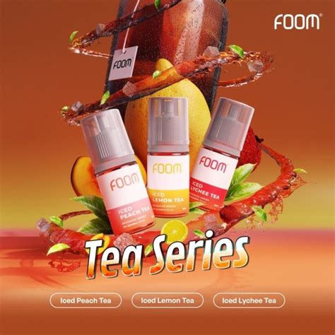 Jual FOOM BEVERAGE ICED TEA SERIES SALTNIC 30ML 30MG 100 AUTHENTIC