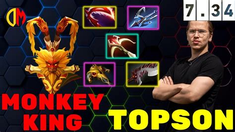 Topson Monkey King Dota Pro Gameplay Top Mmr Youtube