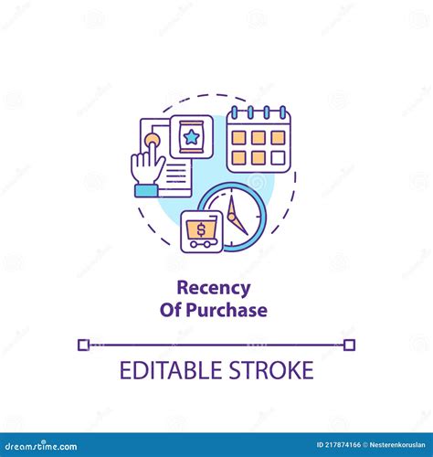 Purchase Recency Concept Icon Stock Vector - Illustration of loyalty