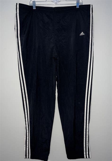 Adidas Vintage Black And White Stripes Track Pants An Gem