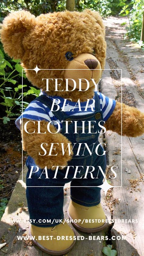 Best Dressed Bears Sewing Patterns For Teddy Bear Clothes 🧸 On