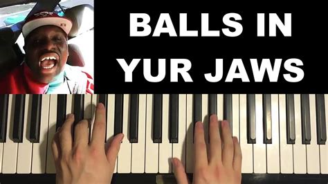 How To Play - Can I Put My Balls in Yo Jaws (Piano Tutorial Lesson ...