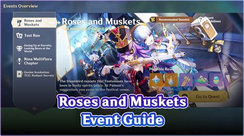 Roses And Muskets Event Guide Genshin Impact