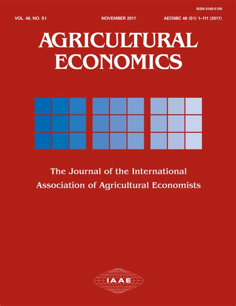 Agricultural Economics Wiley Online Library