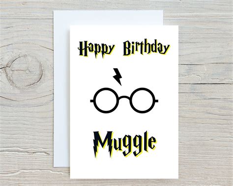 Harry Potter Birthday Card, Printable Birthday Card, Birthday Card For ...