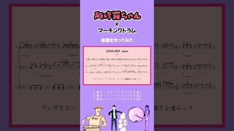 【阿修羅ちゃん】マーチングドラムの楽譜を作ってみた │ Music Video Jp