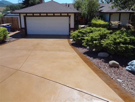 Resurfaced Driveway Concrete Driveways Concrete Product Resource Santa