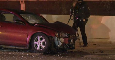 Suspected Drunken Driver Crashes Into Police Suvs Blocking Icy Highway