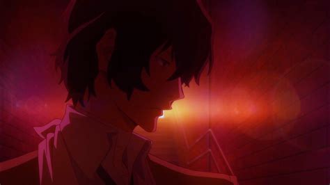 Wallpaper Anime Red Bungou Stray Dogs Dazai Osamu Light Flame