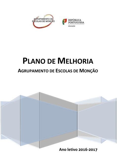 Pdf Plano De Melhoria Agrupamento De Escolas De Mon Oagrupamento