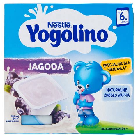 Nestl Yogolino Deserek Mleczno Owocowy Jagoda Dla Niemowl T Po