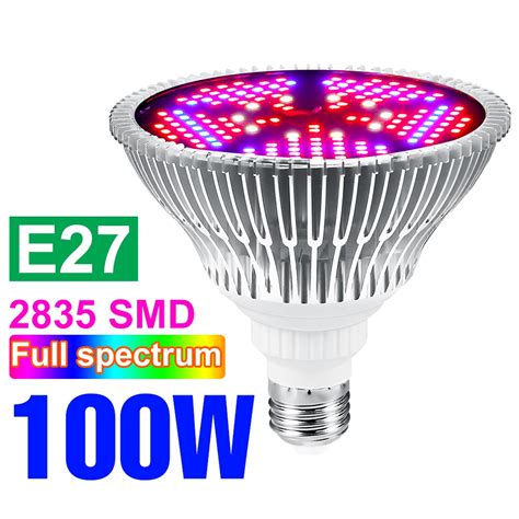 Lâmpada LED 150W De Cultivo De Plantas 110V Espectro Completo E27 220V