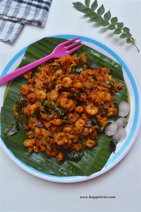 Kerala Style Spicy Prawn Roast Chemmeen Roast Cook With Sharmila