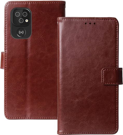 Lankashi Flip Premium Retro Business Cuir Housse Coque Étui pour Doro