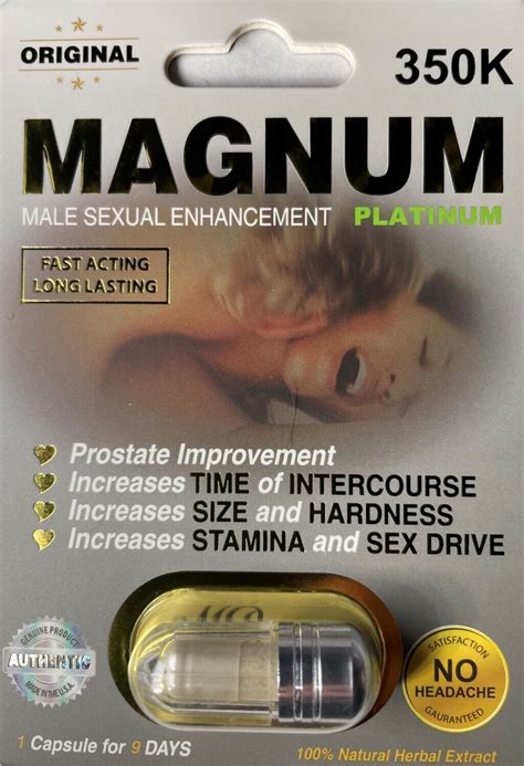 31 Magnum 350 K Platinum 3 Men Enhancement Pills 1 Capsules For Female