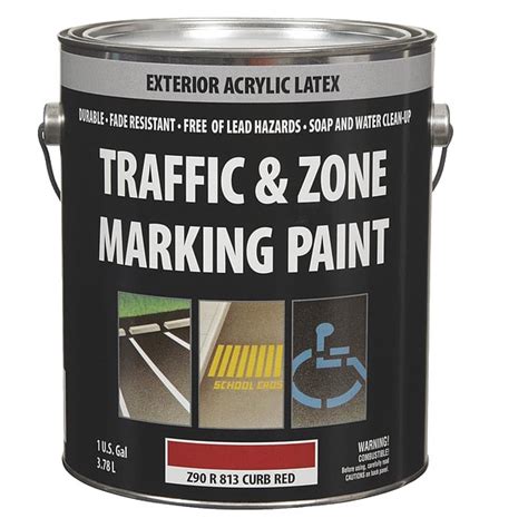 Sherwin Williams Z90R00813 16 27 92 Paint Traffic Zone Marking Red