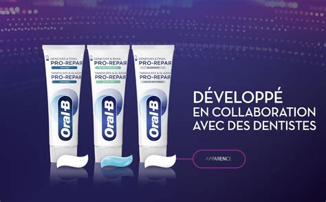 Dentifrice Oral B Pro Repair Gencives et Émail 75 ml Amazon fr