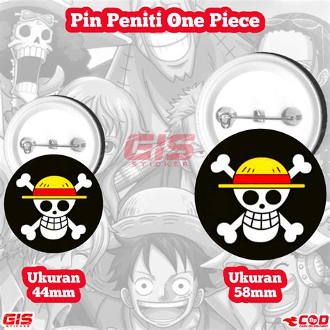 Jual Pin Peniti One Piece Anime Pin Bros Logo Kartun Shopee Indonesia