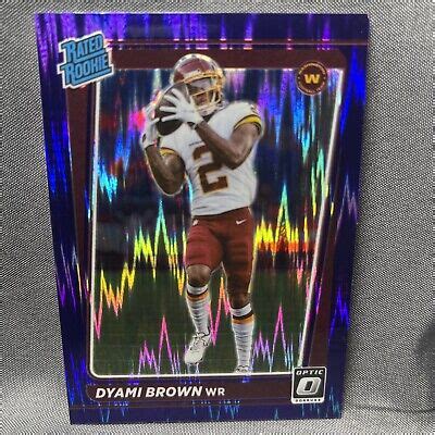 Donruss Optic Dyami Brown Purple Shock Prizm Rated Rookie Rc