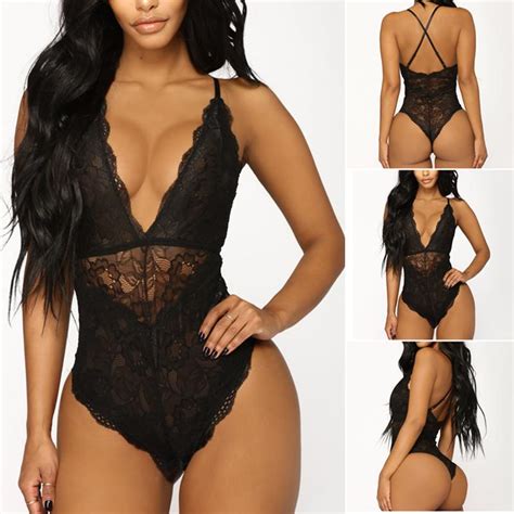 Buy Fashion Sexy Women Lingerie Underwear Sling Nightwear Lace Racy