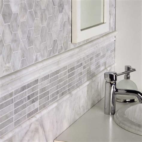 Avenza Honed Hexagon Marble Mosaic Marble Systems Marble