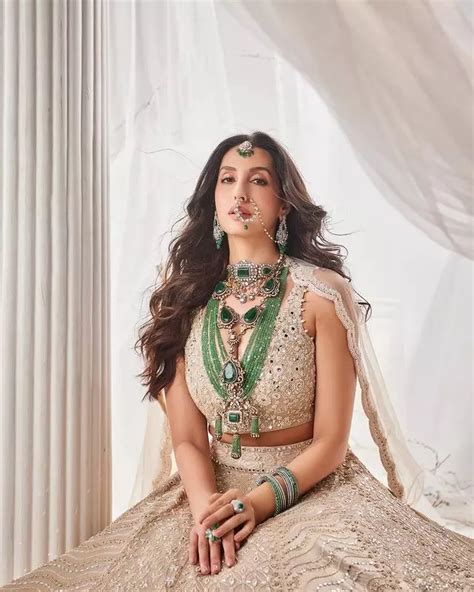 Nora Fatehi S Dreamy Lehenga Ensemble Nora Fatehi S Dreamy Lehenga