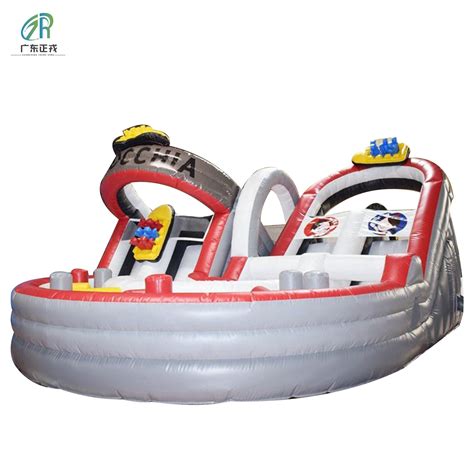 Good Inflatable Bounce Slides PVC Inflatable Obstacle Game Course For