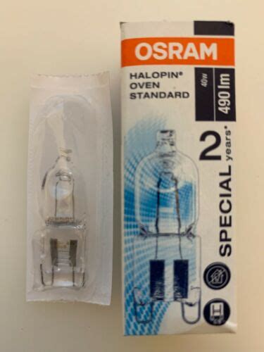 Osram W Oven Bulb Lamp Cooker Appliance Light G K Halogen